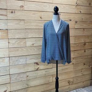 Forever 21 modern print blouse shirt top